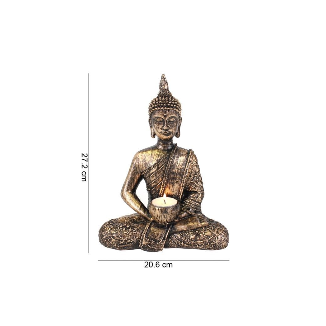 Sitting Thai Buddha Tealight Holder