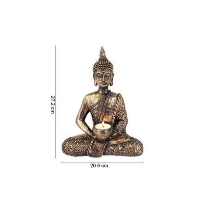 Sitting Thai Buddha Tealight Holder