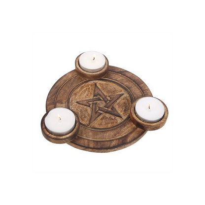 Pentagram Tea Light Candle Holder